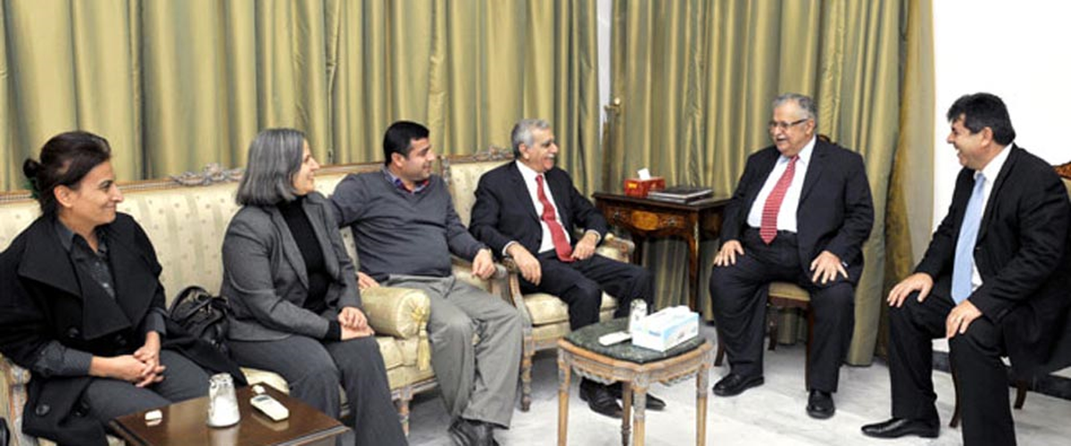 BDP Heyeti, Talabani ile Görüştü