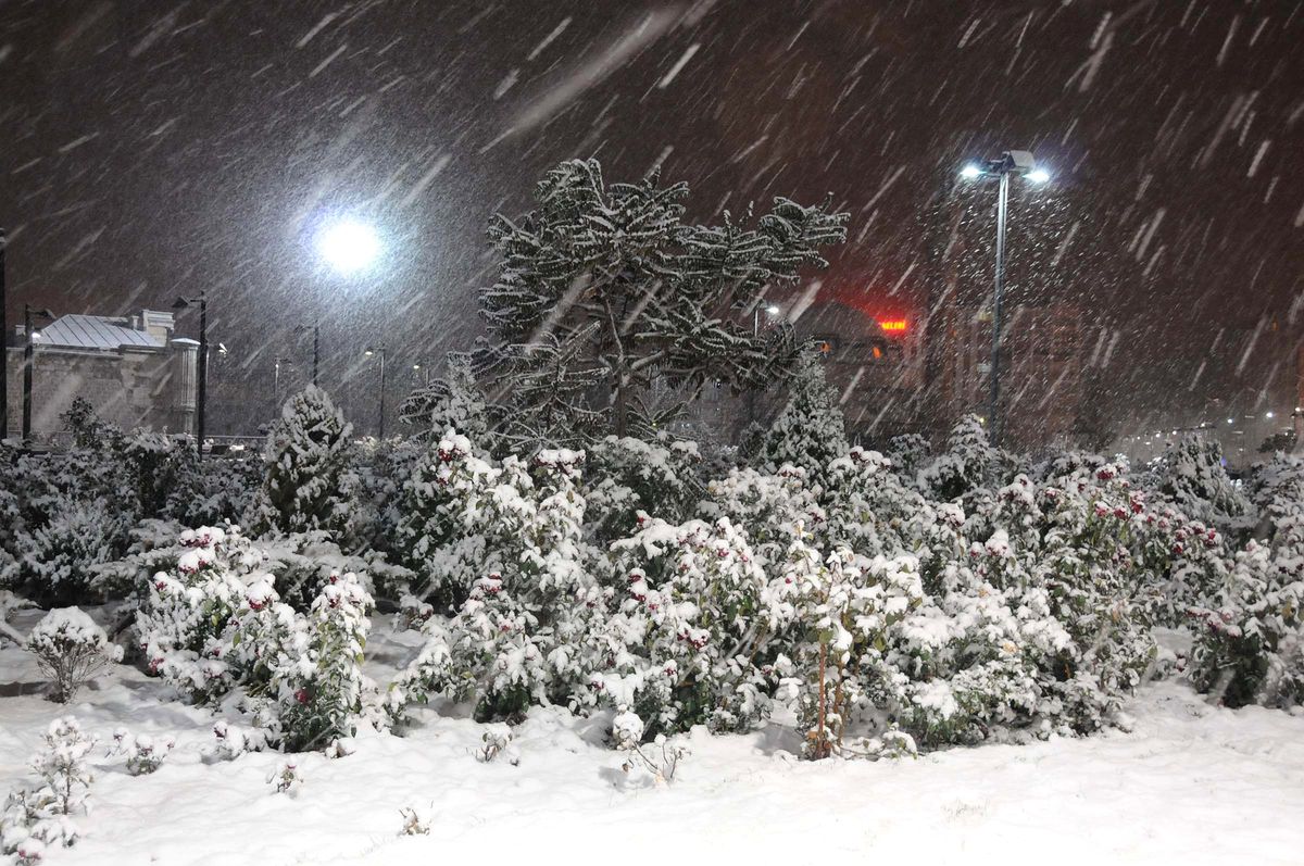 Sivas'ta Kar Yağışı Etkili Oldu