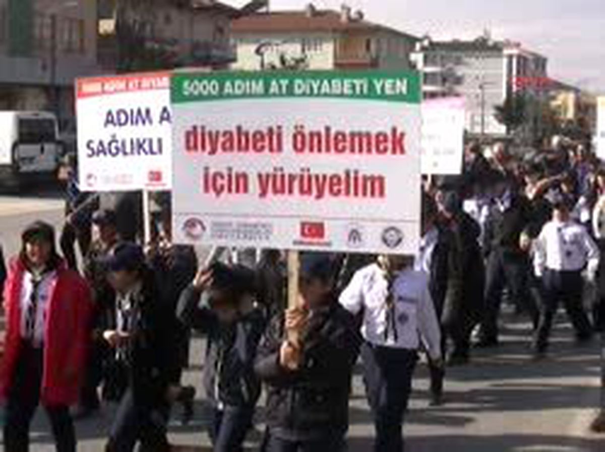 Erzincan Diyabet İçin Yürüdü