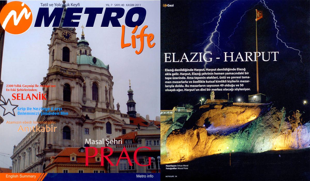 Metro Life Dergisinde Elazığ Geniş Yer Buldu
