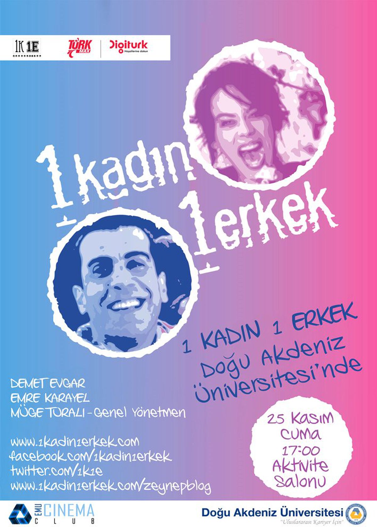 1 Kadın 1 Erkek Daü'de