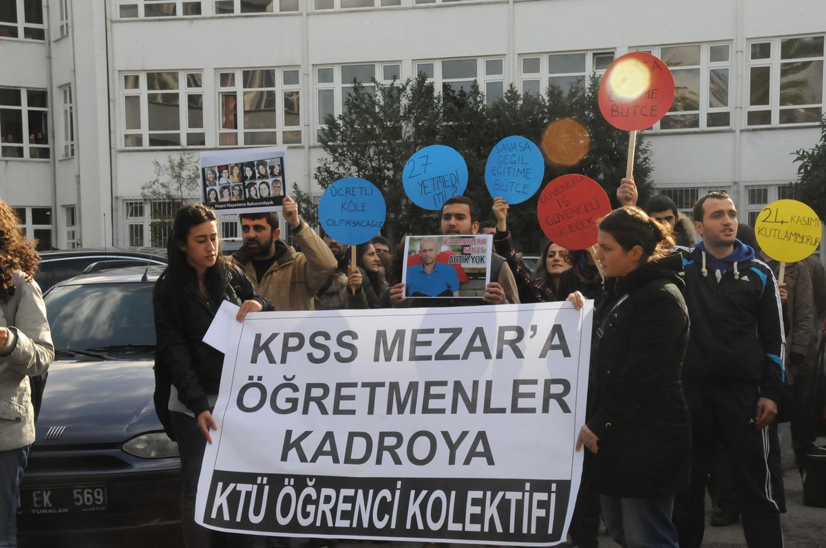KTÜ\'de Taşlı Sopalı Kavga