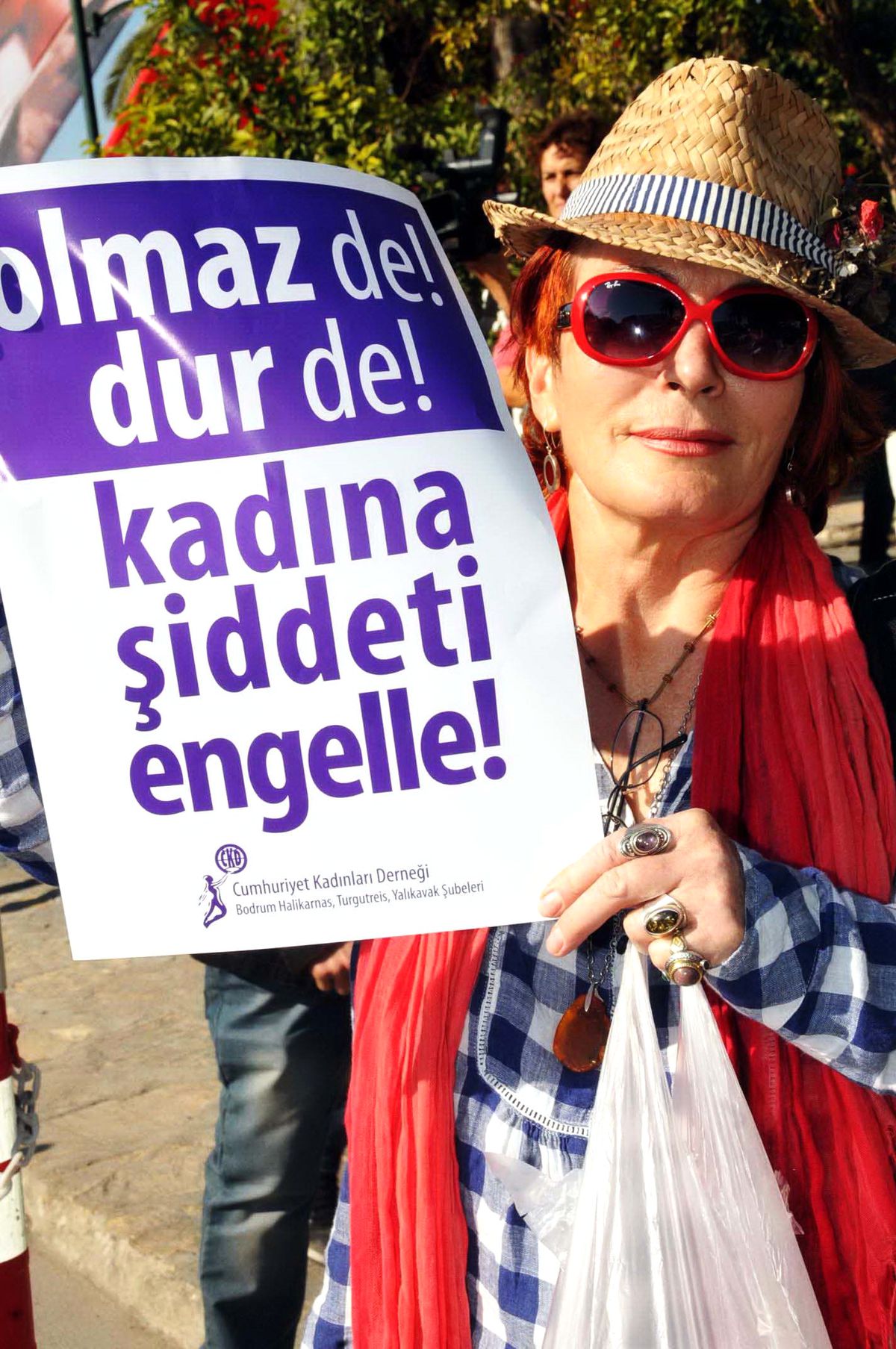 Bodrum'da Kadına Şiddete Tepki