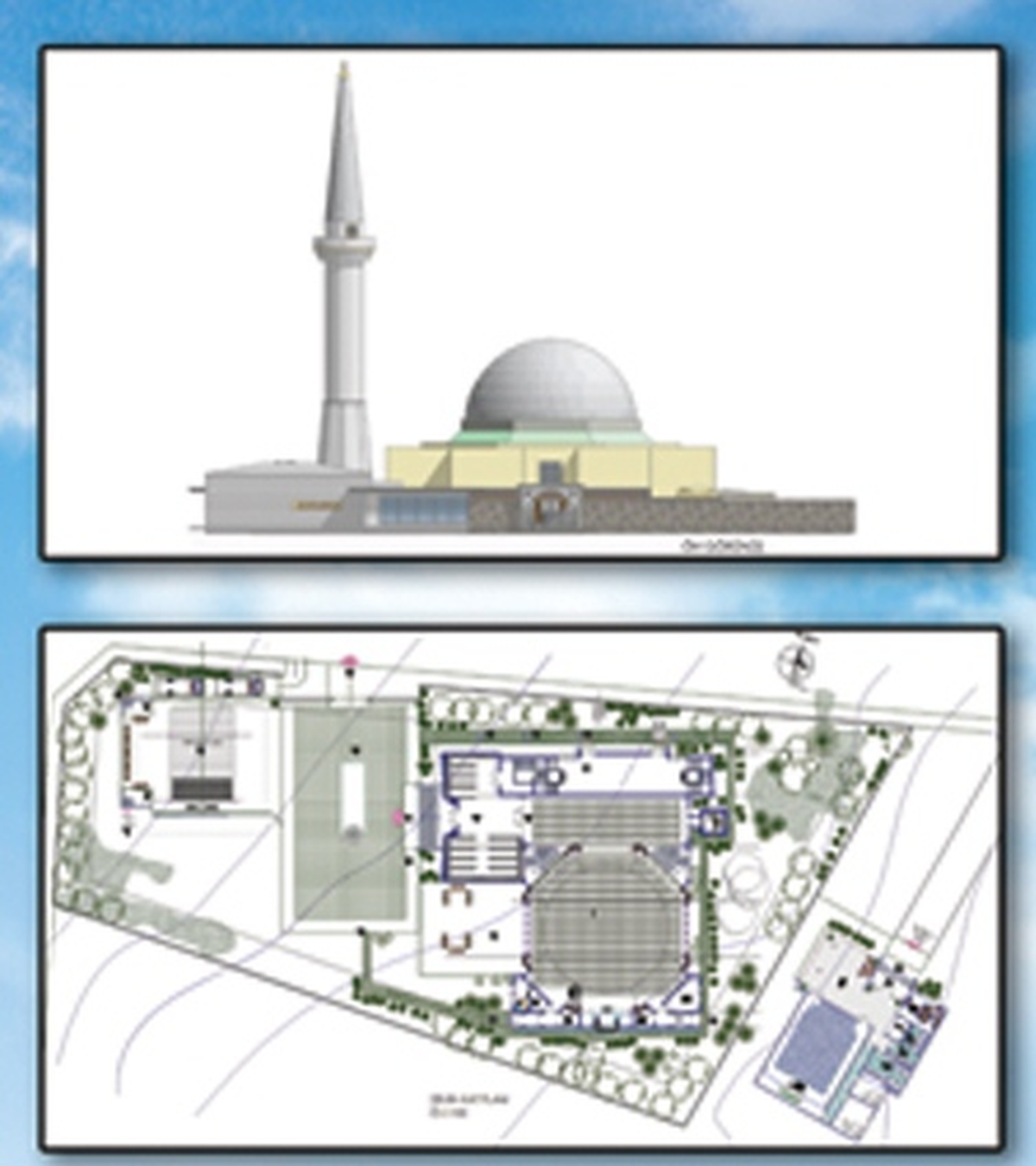 Yesevi Camisi İnşaatı Başlı