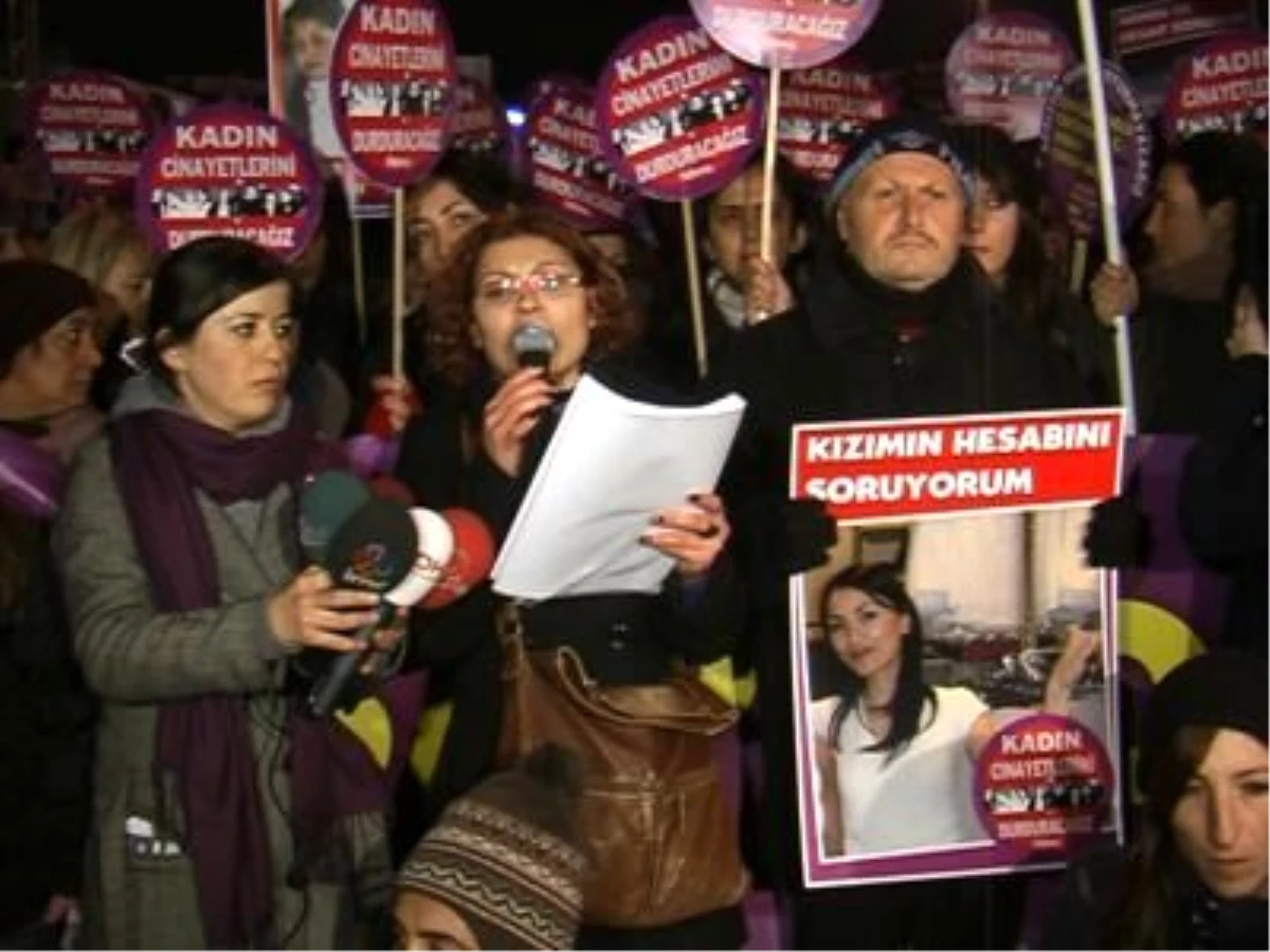 Beyoğlu\'nda Kadına Karşı Şiddeti Protesto Yürüyüşü