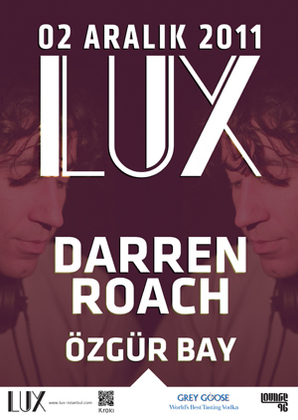 Darren Roach 02 Aralık Cuma Gecesi Lux'ta!