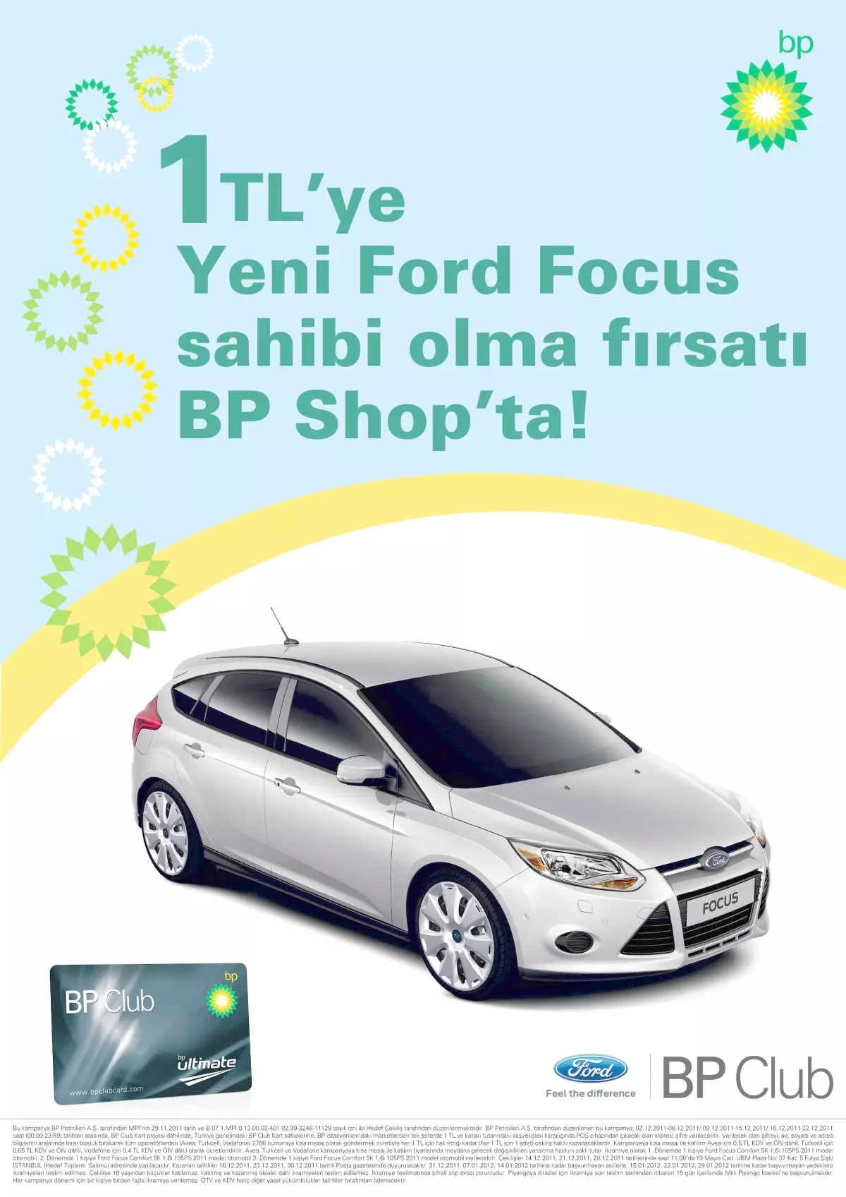 BP Club Card\'dan Her Hafta 1 Ford Focus!

