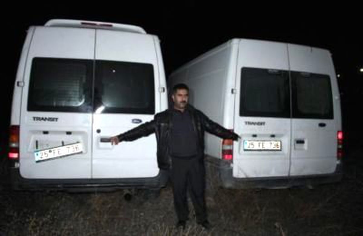 Sahte Plakalı Minibüs Gerçek Plakalı Minibüsle Karşılaşınca