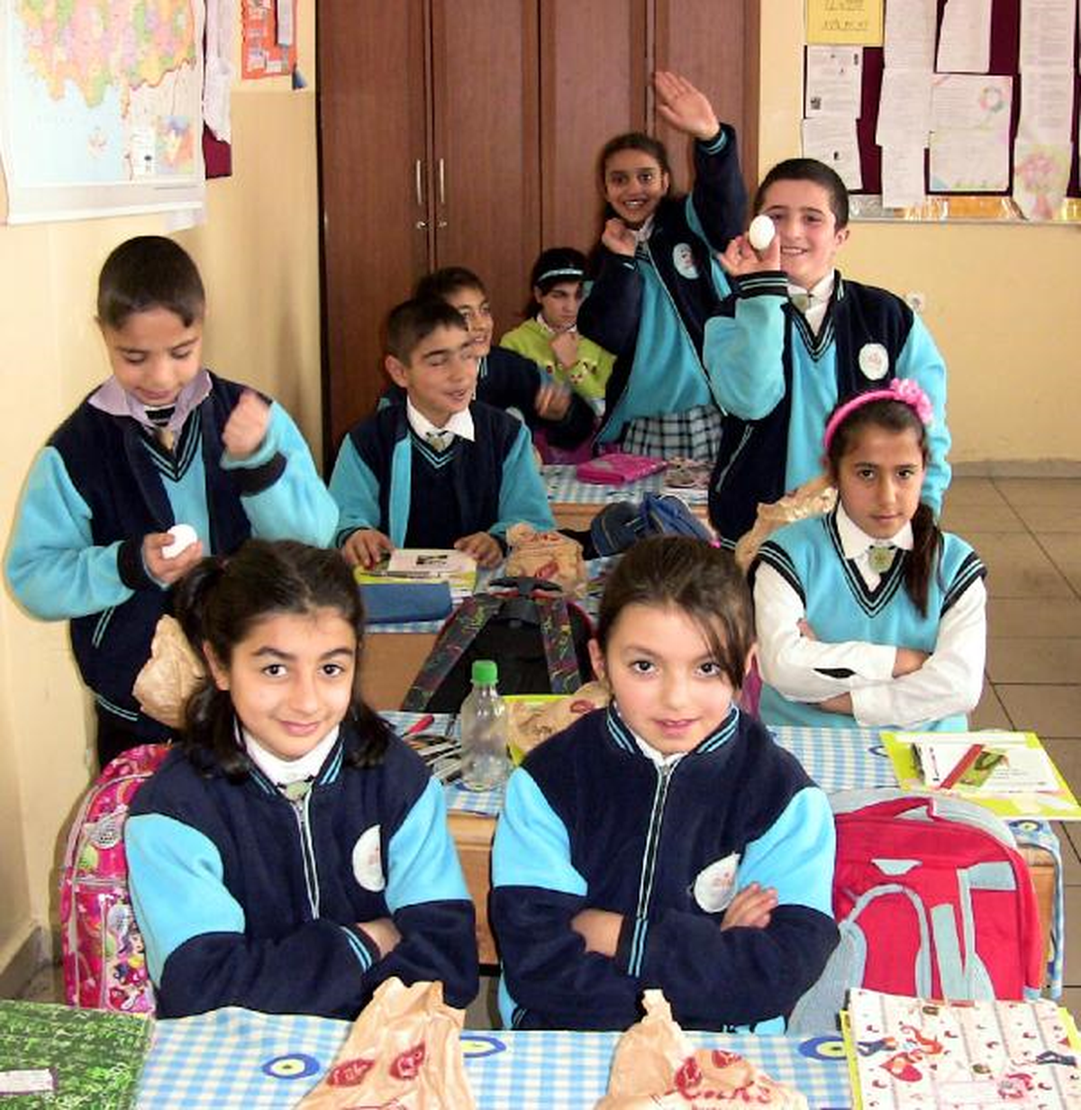 Öğrencilere Uygulamalı Kahvaltı Dersi