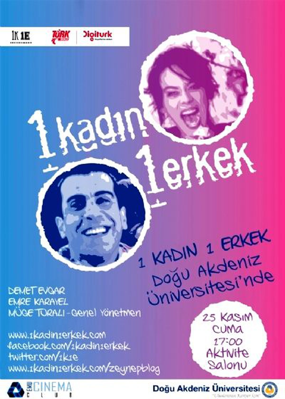 '1 Kadın 1 Erkek' Doğuş Üniversitesi'nde!