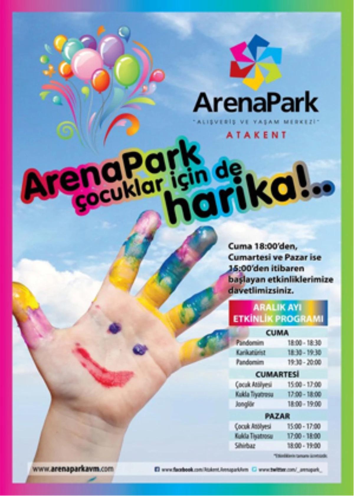 ArenaPark\'tan Çocuklara Özel Program
