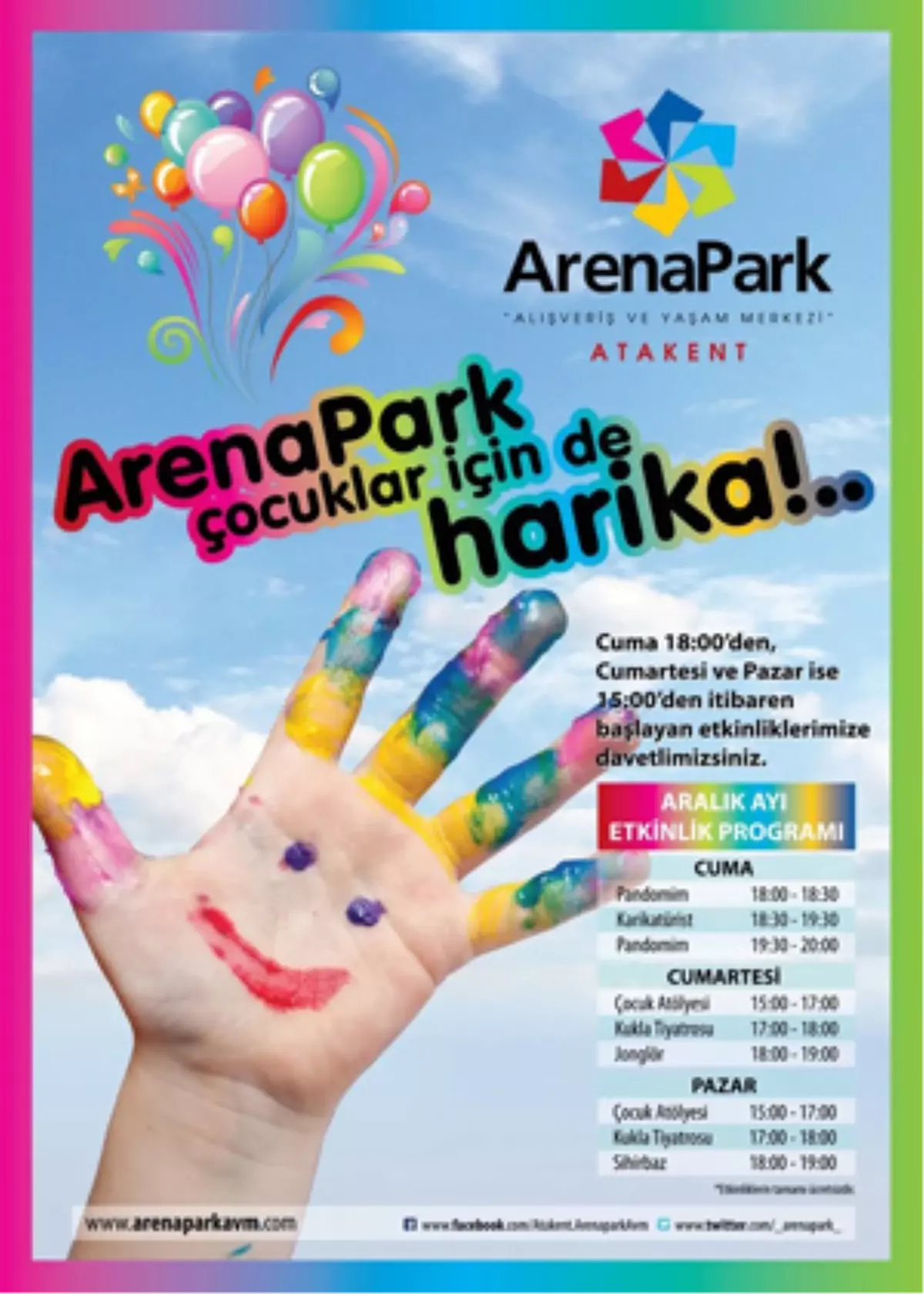 ArenaPark'tan Çocuklara Özel Program