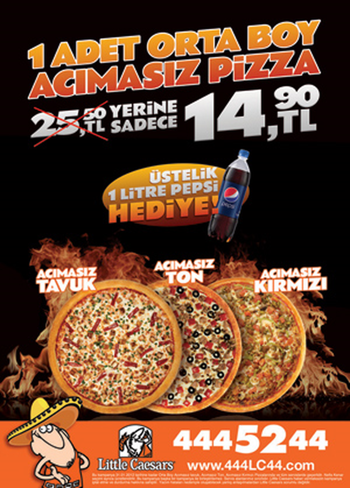 Little Caesars'tan Şimdi de Acımasız Pizza