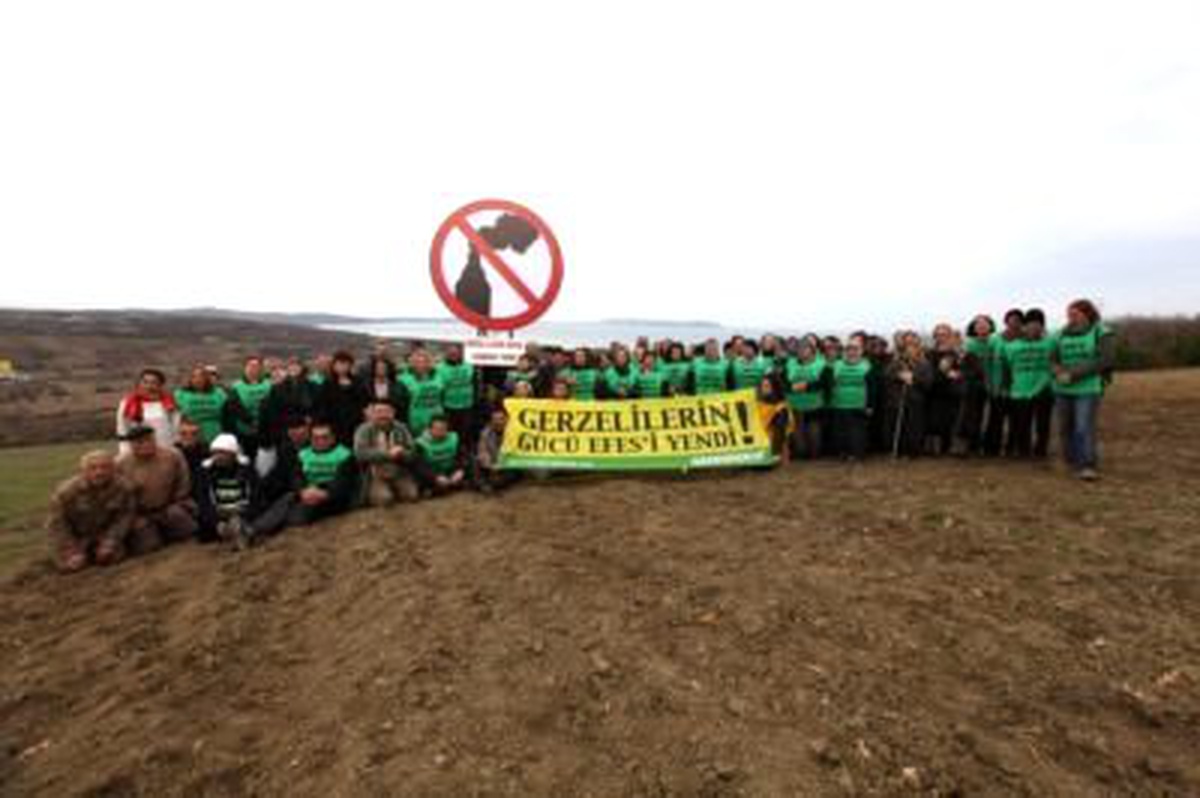 Greenpeace'ten Gerze'de Termik Santral Karşıtı Eylem
