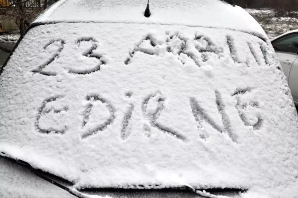 Trakya \'da Kar Yağışı Başladı