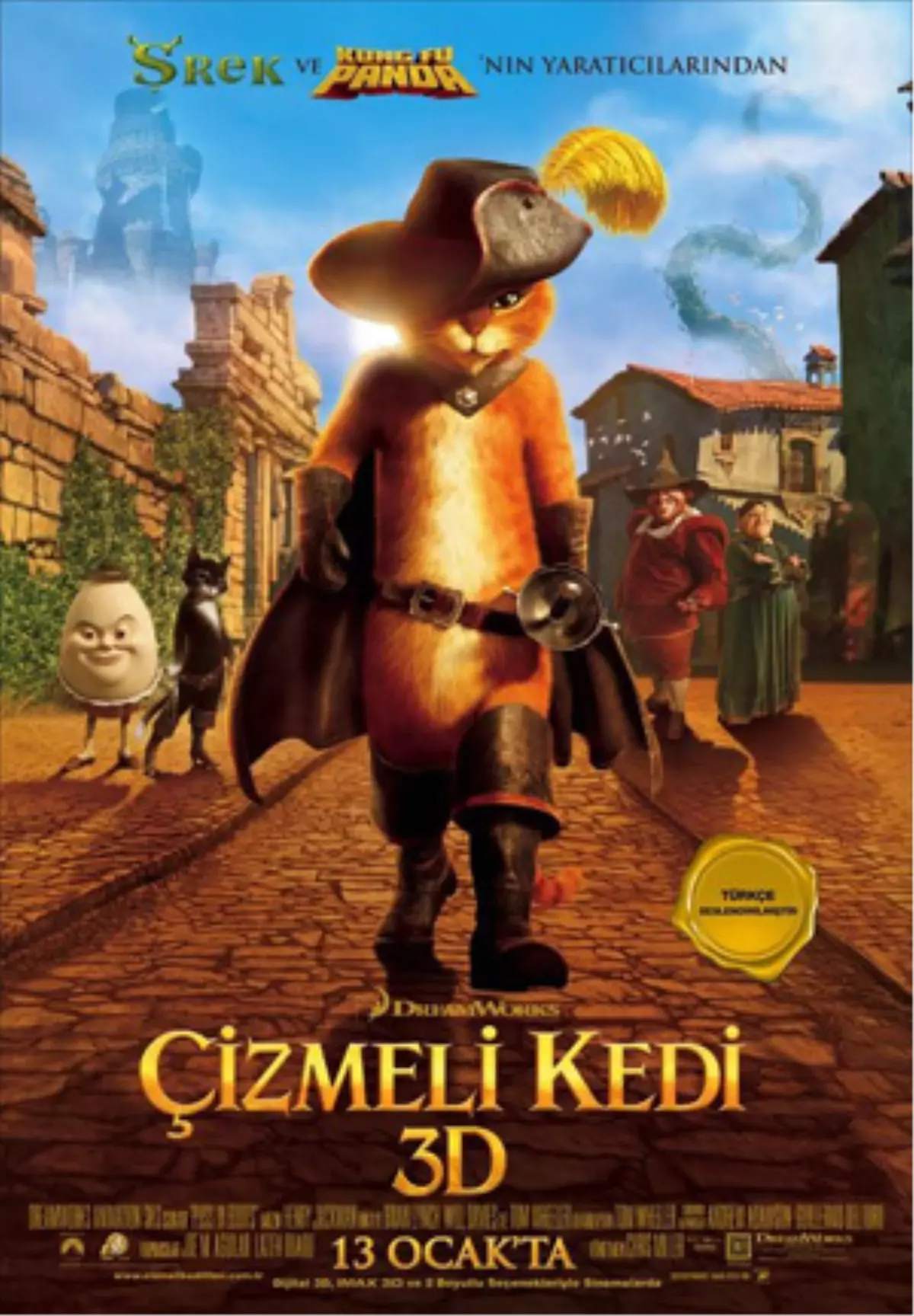 Çizmeli Kedi 13 Ocak\'ta Sinemalarda