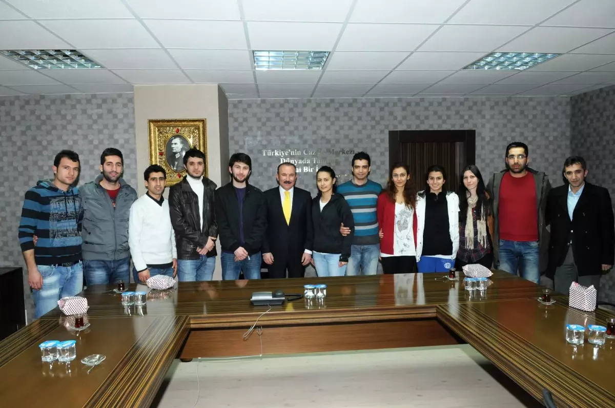 Başkana Vedaya Geldiler