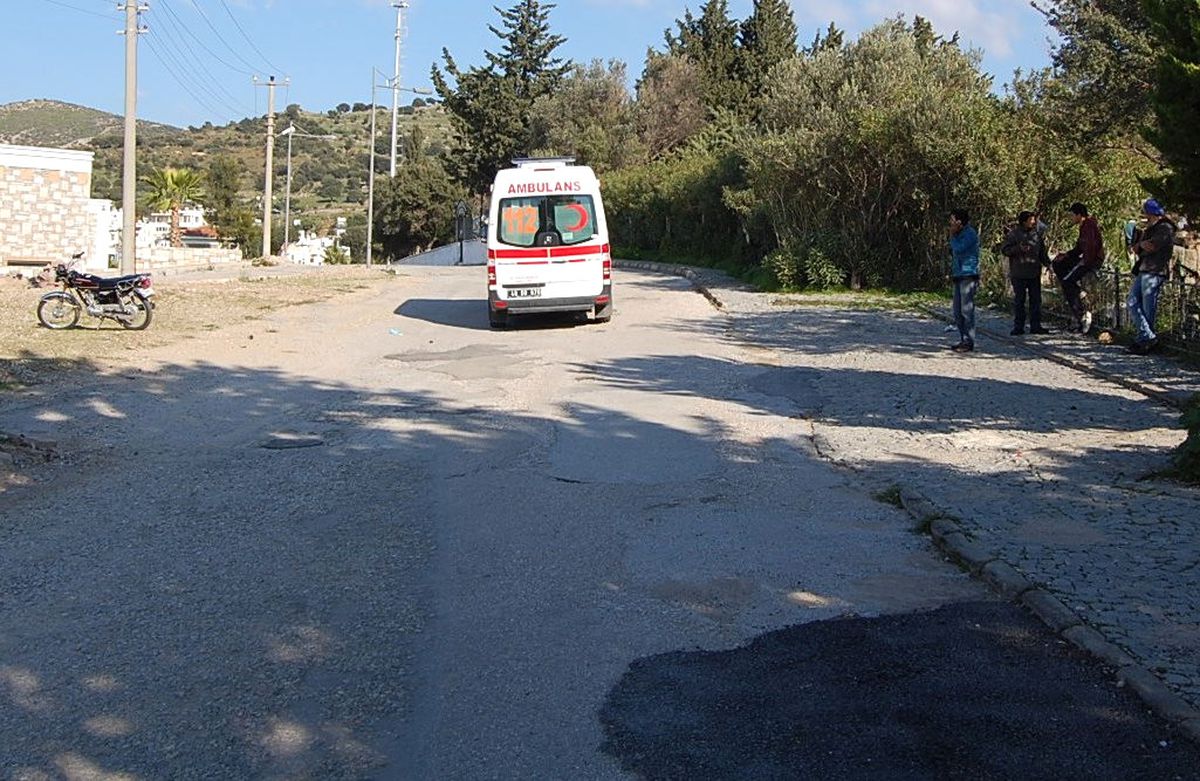 Bodrum\'da Motosiklet Kazası; 1 Yaralı