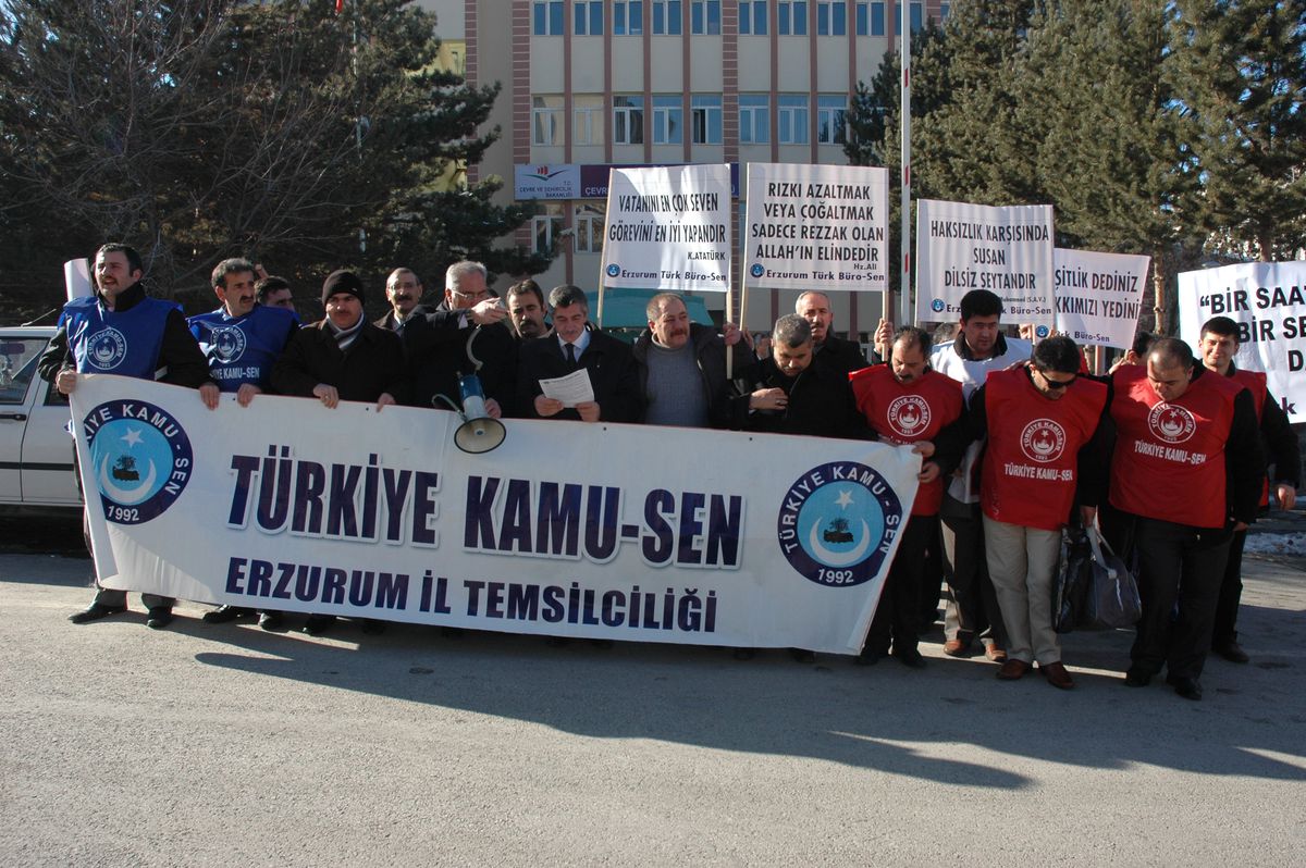 Erzurum\'da Eşit İşe Eşit Ücret Protestosu