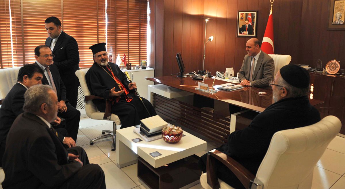 Dünya Süryani Patriği\'nden Başkan Ayanoğlu\'na Ziyaret
