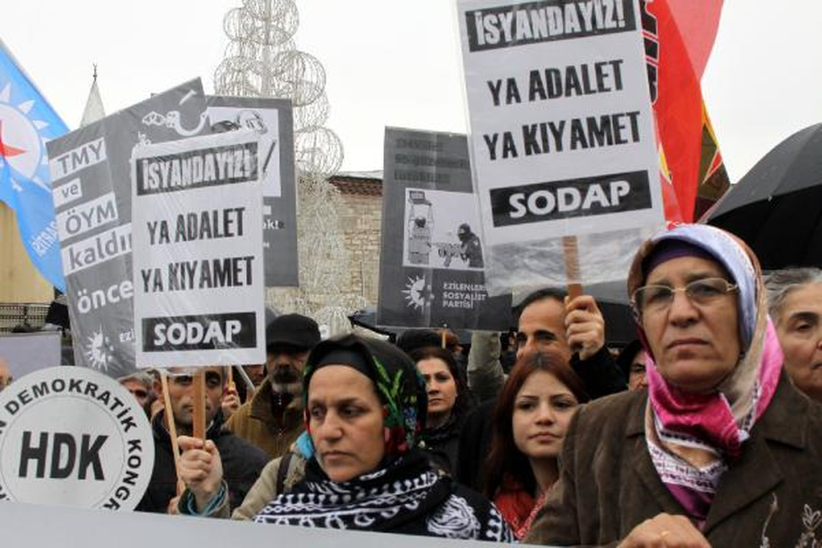Taksim'de 'Uludere' Protestosu
