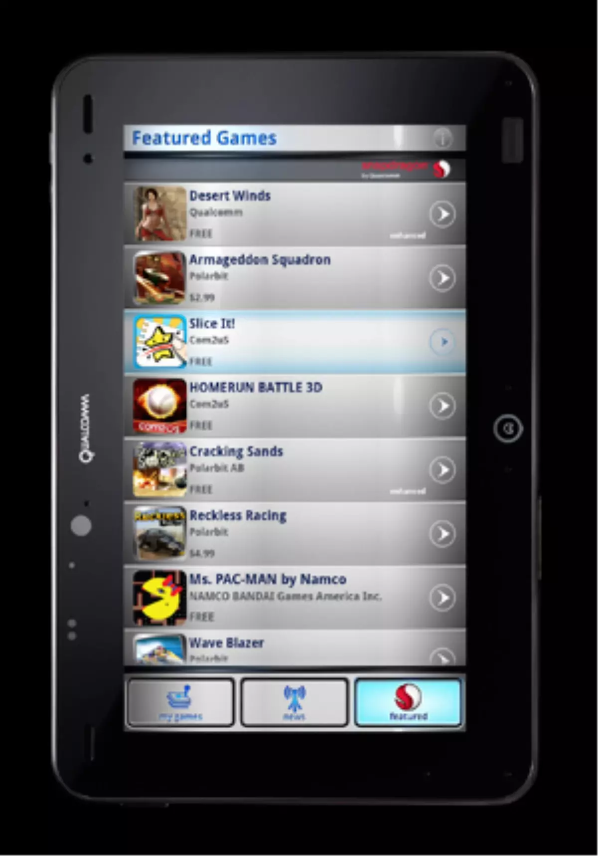 Snapdragon GameCommand, Anroid Pazarında