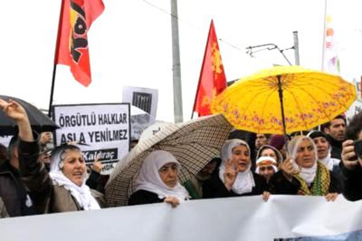 Taksim'de 'Uludere' Protestosu