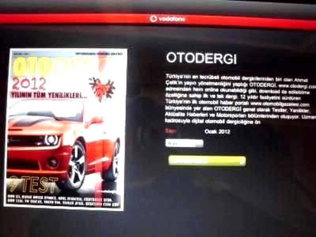 Otodergi Ipad'te Vodafone Dergi Platformu Vread Bünyesinde!