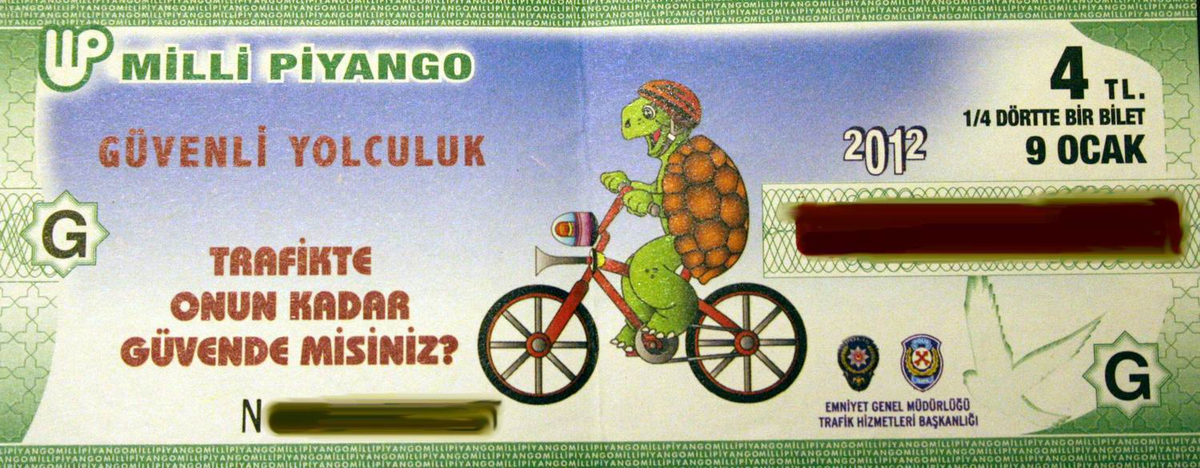 Piyangodan "Kask" Çıktı