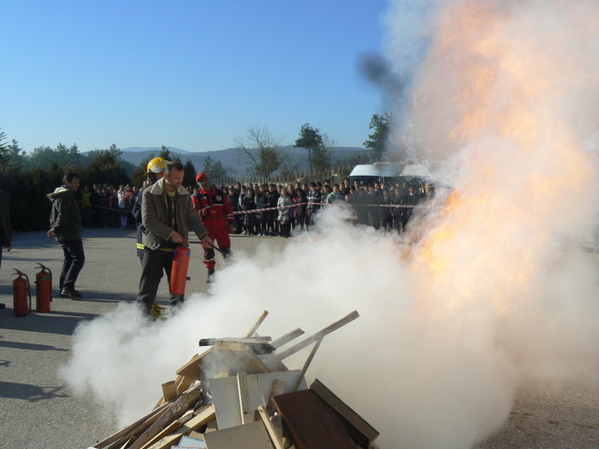 Termik Santralde Yangın Tatbikatı