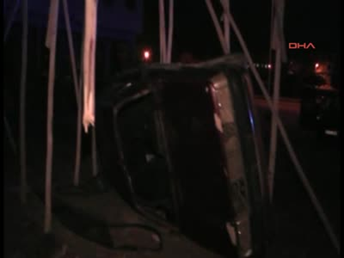 14 Yaşındaki Sürücü Takla Atan Otomobilden Sağ Çıktı