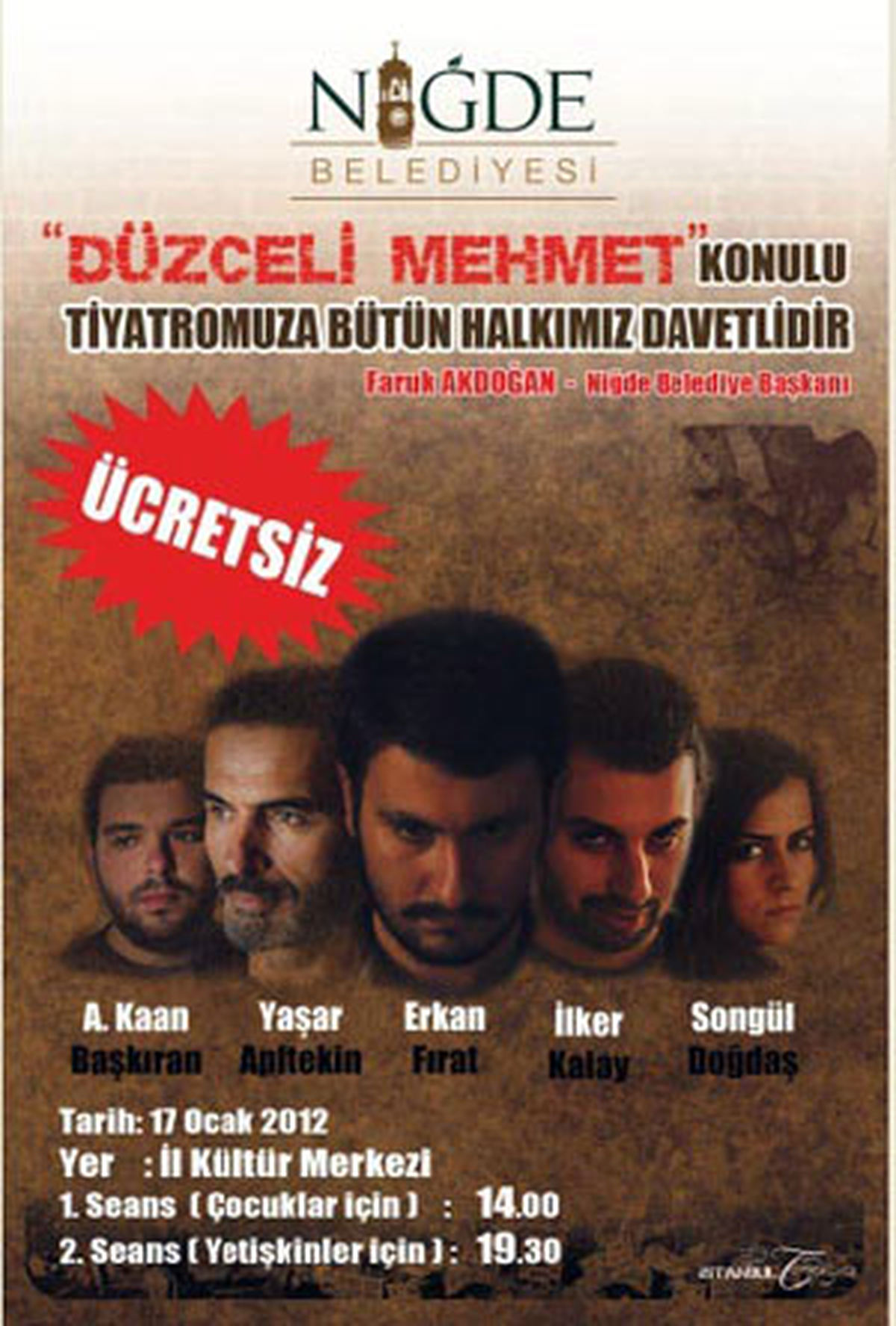 Belediyeden Tiyatro Ziyafeti
