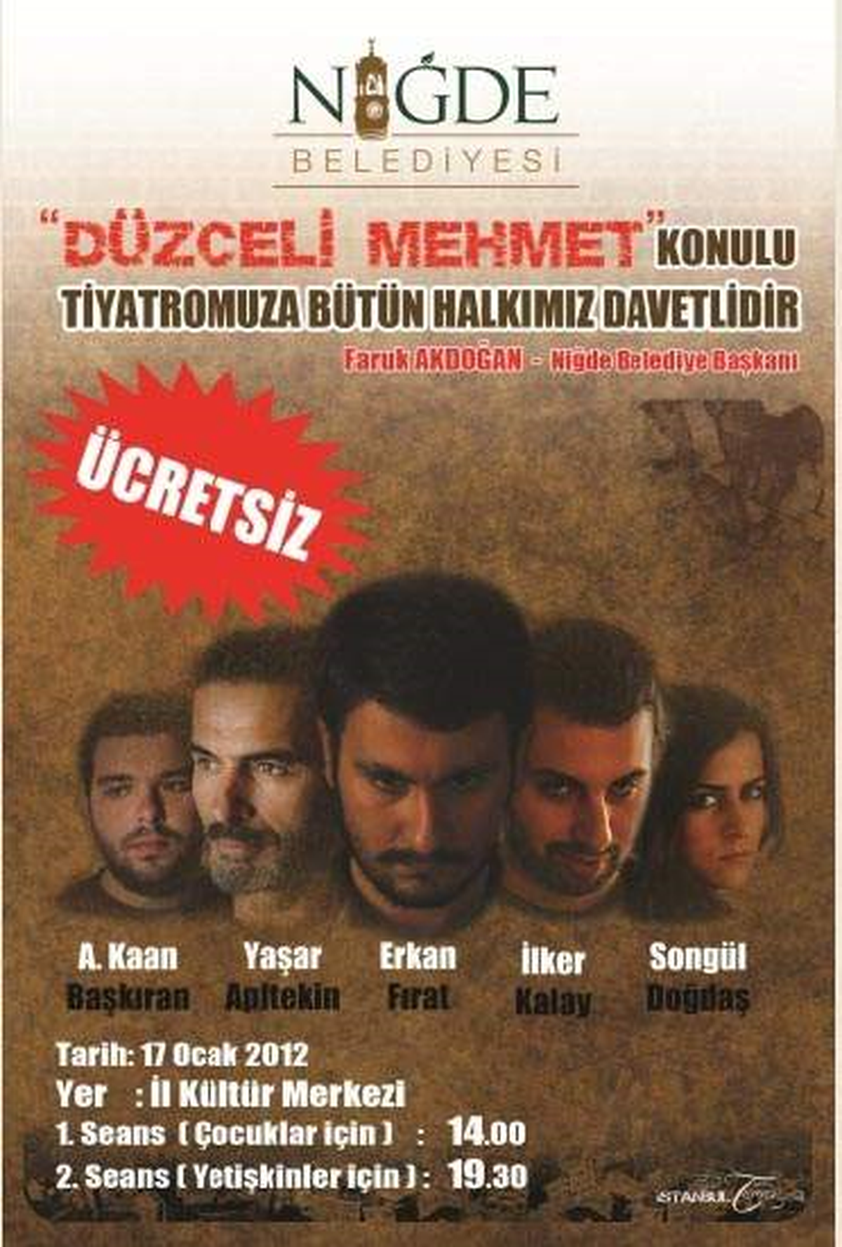 Belediyeden Tiyatro Ziyafeti