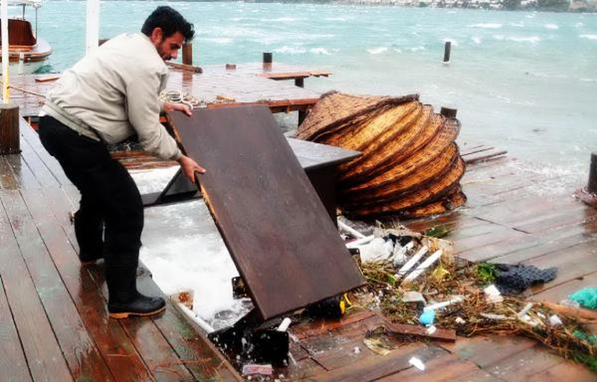 Bodrum'a Fırtına Bu Kez Kuzeyden Geldi