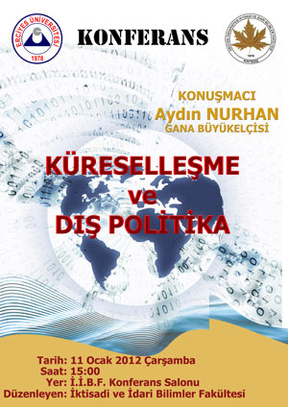 Erciyes Üniversitesinde Konferans