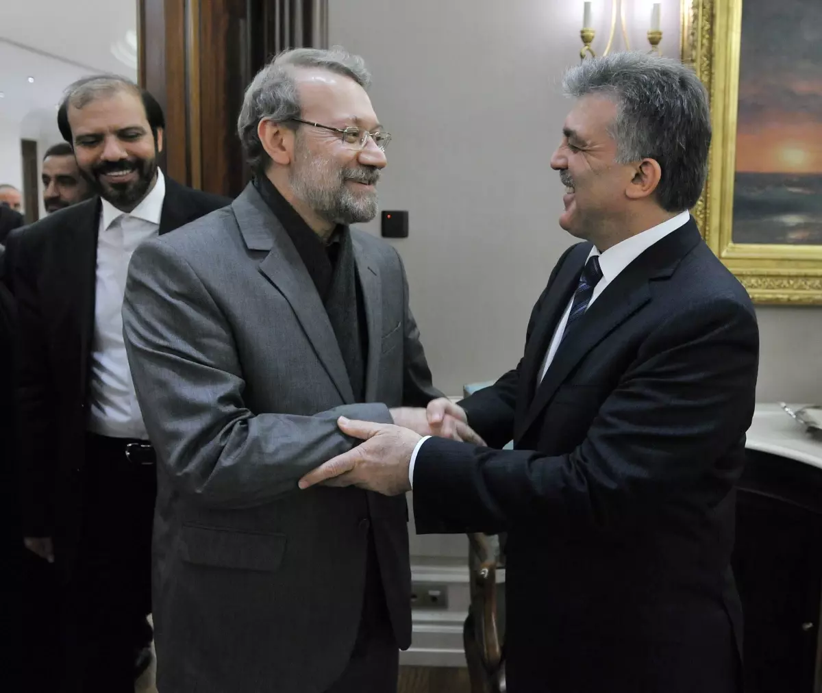 Cumhurbaşkanı Gül, Laricani\'yi Kabul Etti