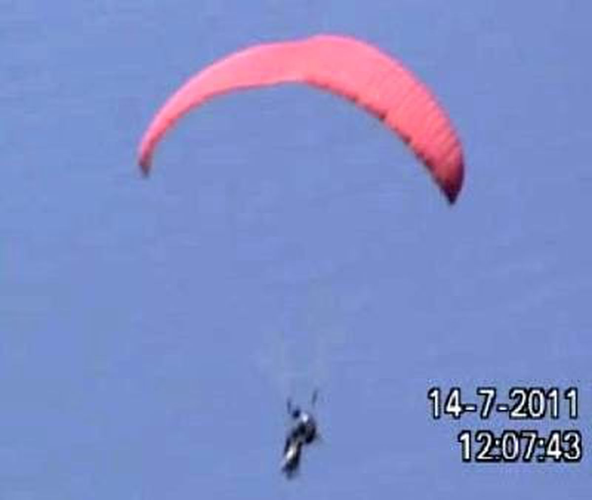 Paraşütçünün Dehşet Dakikaları Kamerada