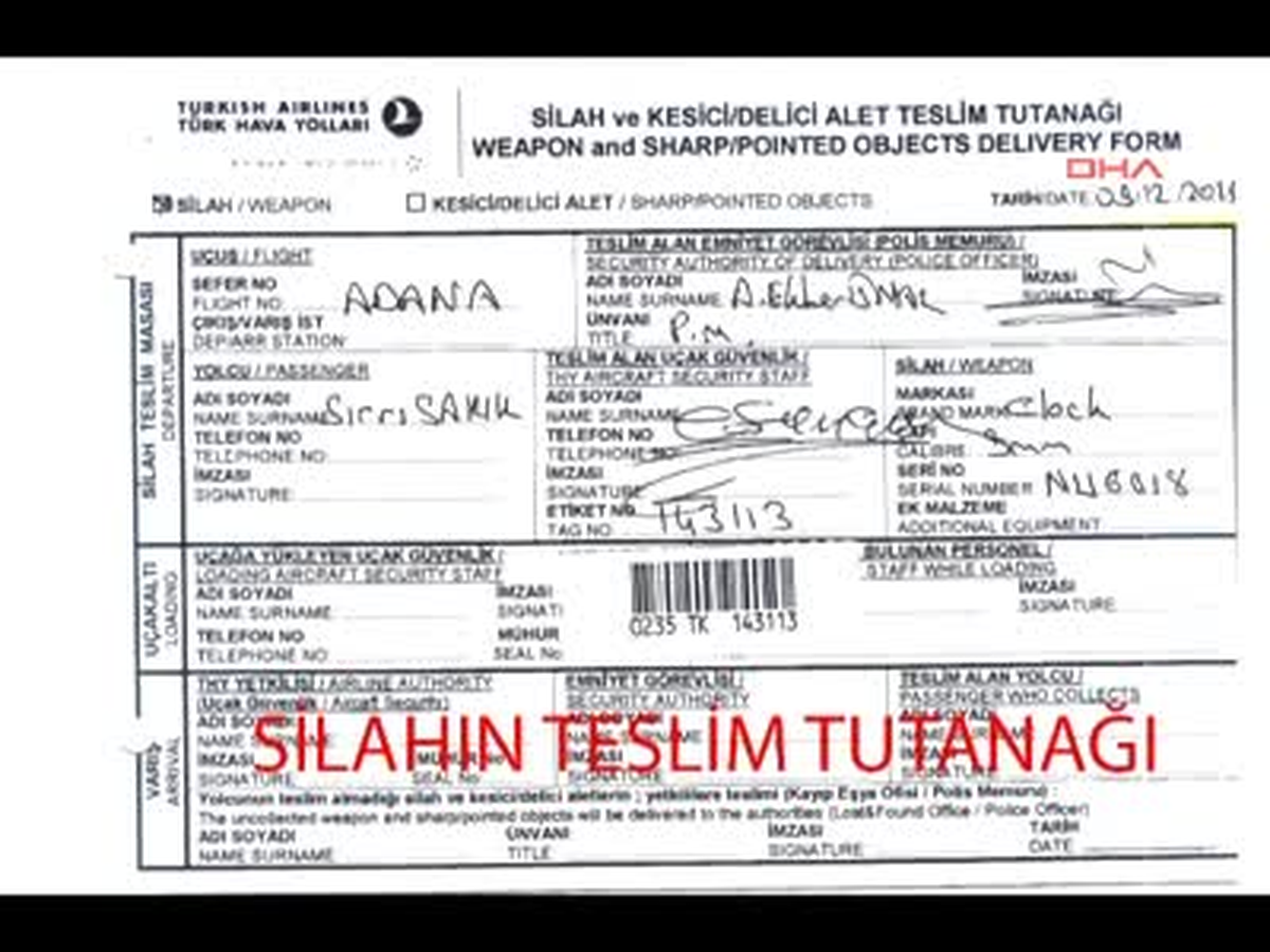 İçişleri Bakanlığı Sırrı Sakık\'ın Havaalanlarındaki Görüntülerini Yayınladı