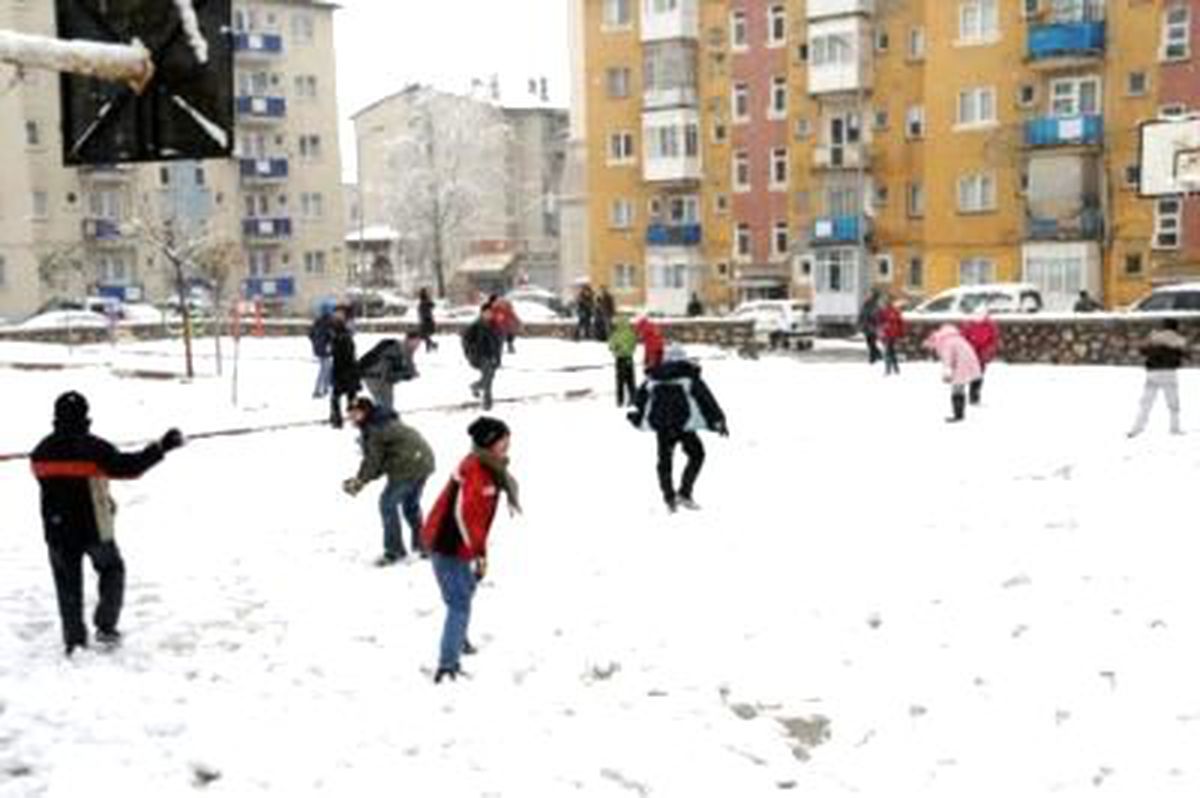 Çocukların Kartopu Keyfi