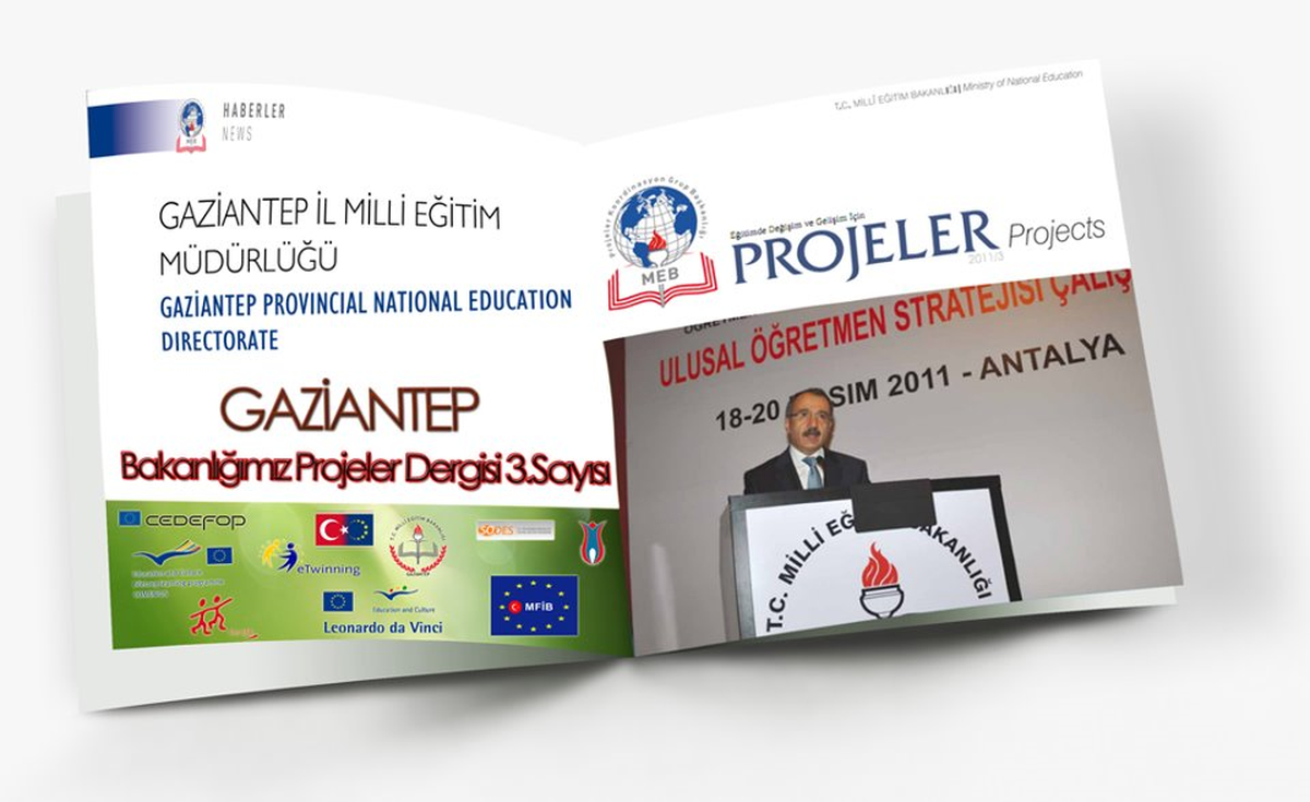 Gaziantep\'teki Eğitim Projeleri, MEB Projeler Dergisinde