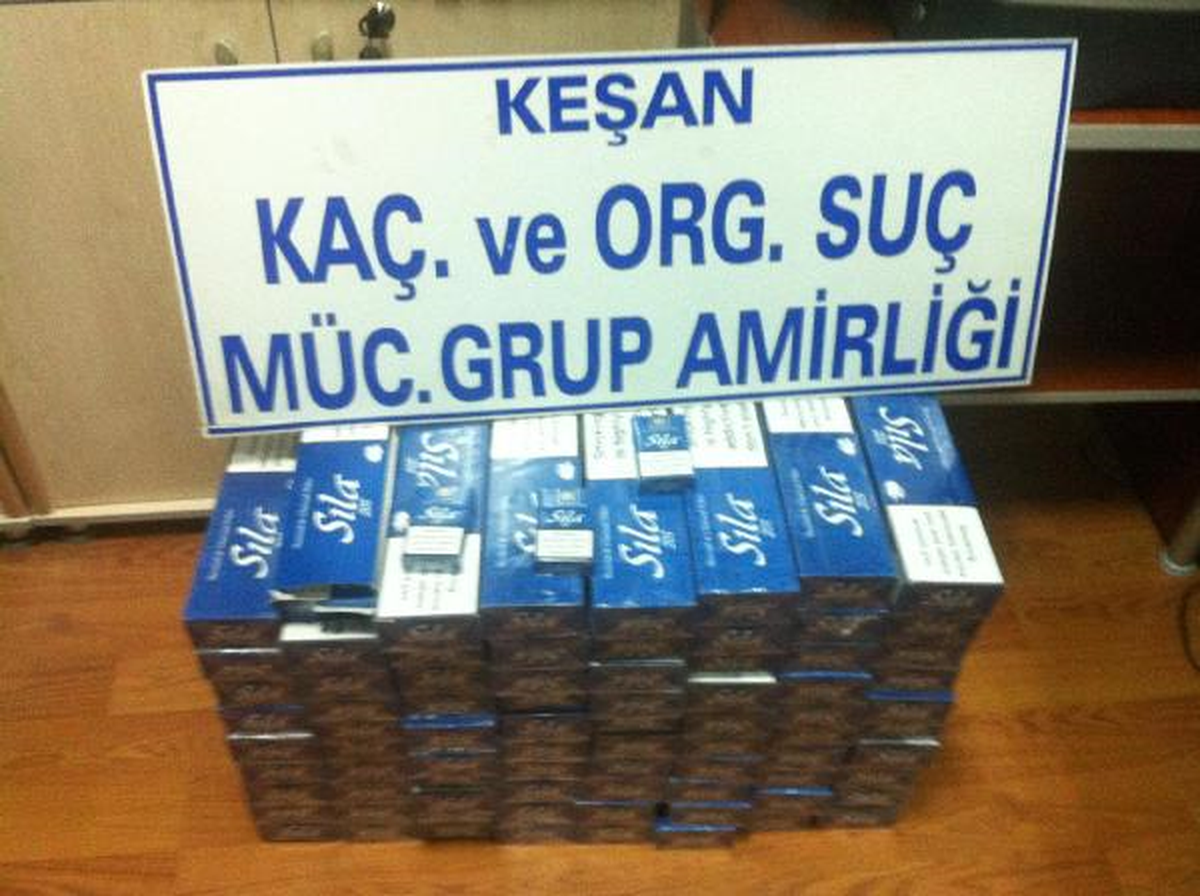 Keşan\'da 740 Paket Kaçak Sigara Ele Geçirildi