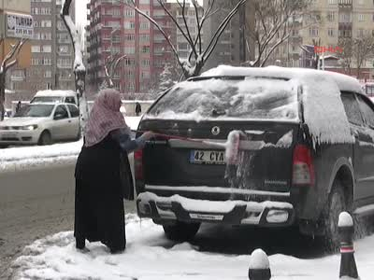 Konya ve Aksaray\'da Okullara Kar Tatili