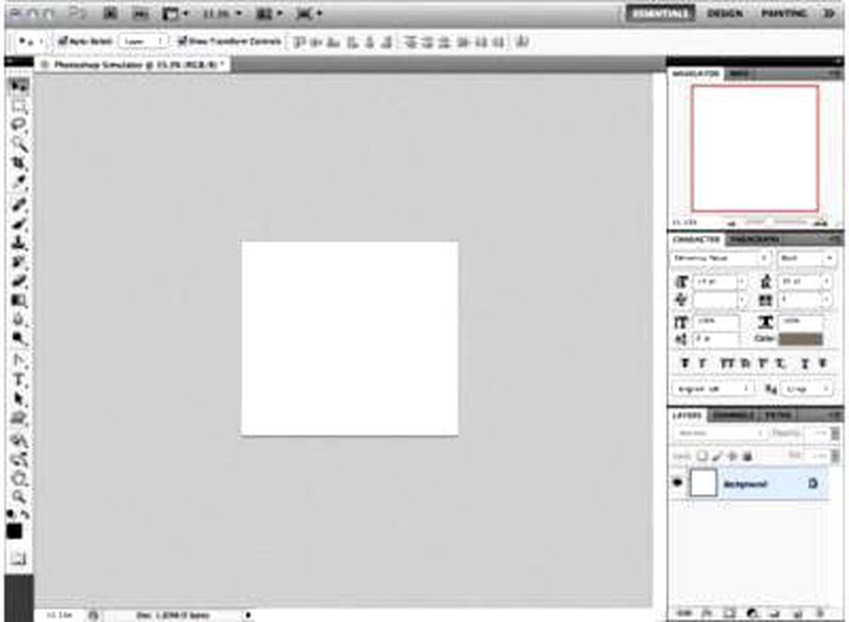 İnternetten Çalışan Photoshop Simülasyonu!