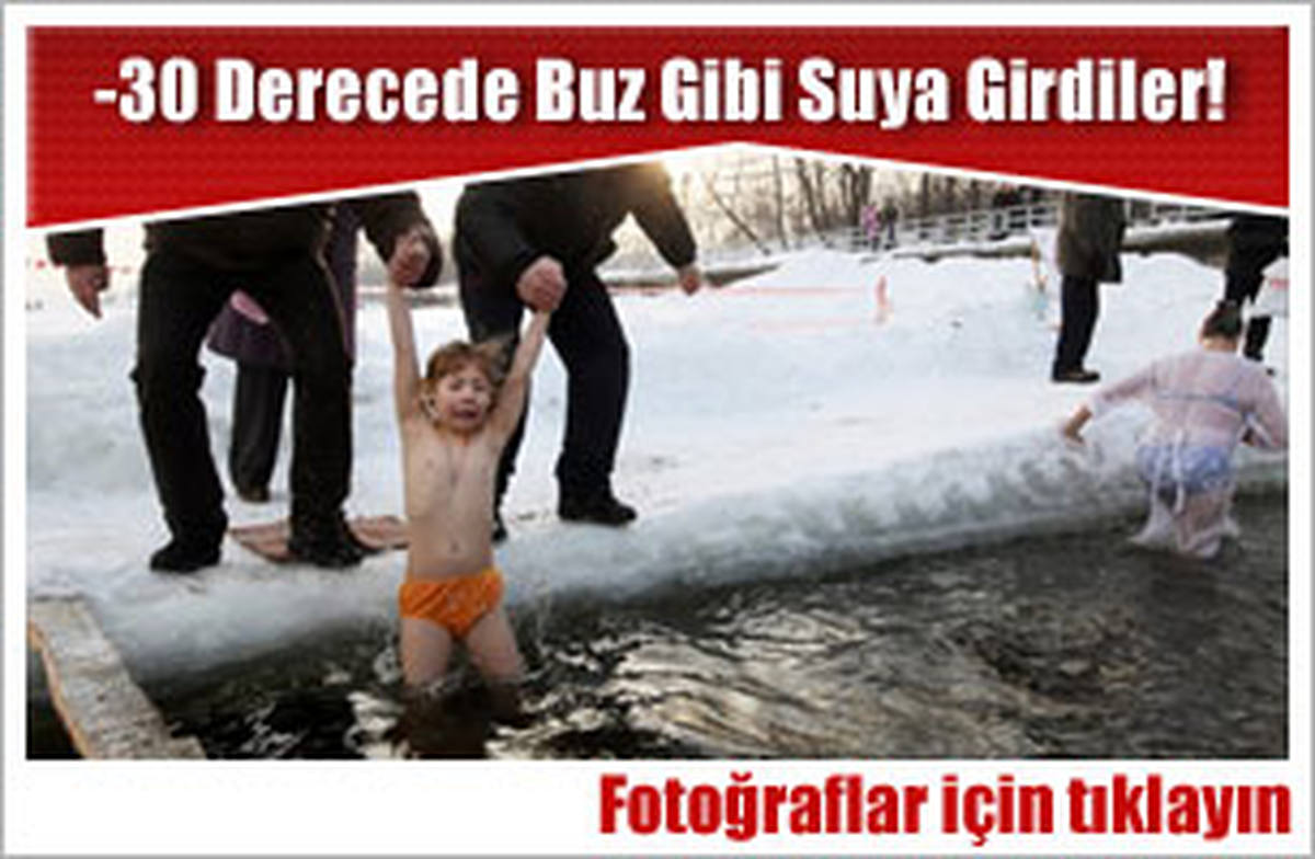 30 Derecede Buz Gibi Suya Girdiler