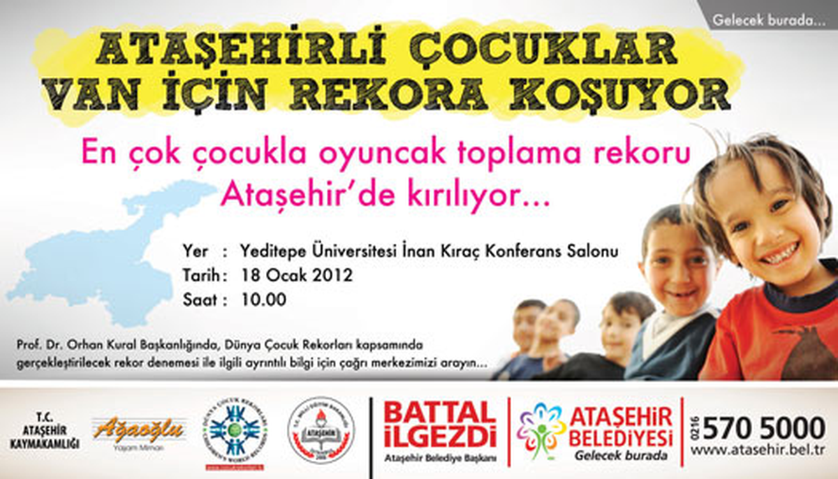 Ataşehirli Çocuklar Van İçin Rekora Koşuyor