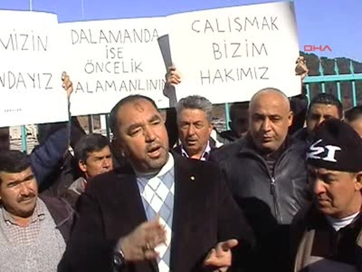 Akköprü Barajı\'nda \'İş Bizim Hakkımız" Eylemi