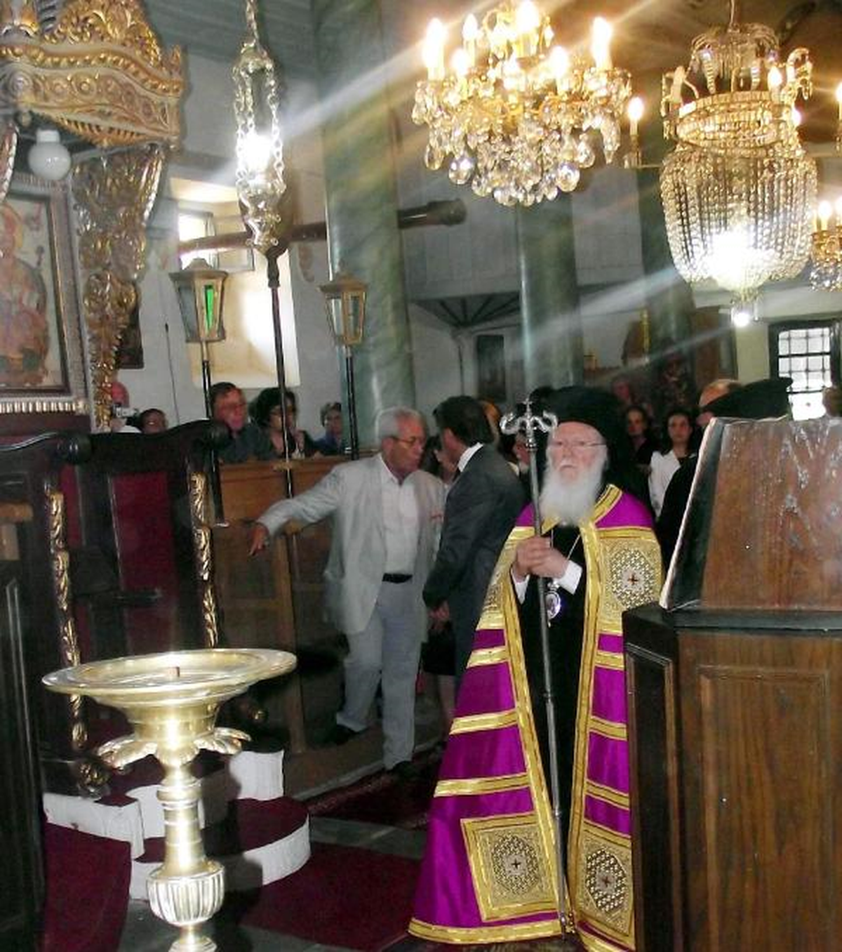 Fener Rum Patriği Bartholomeos, Gökçeada'daki İsim Günü'nde Ayin Yönetti
