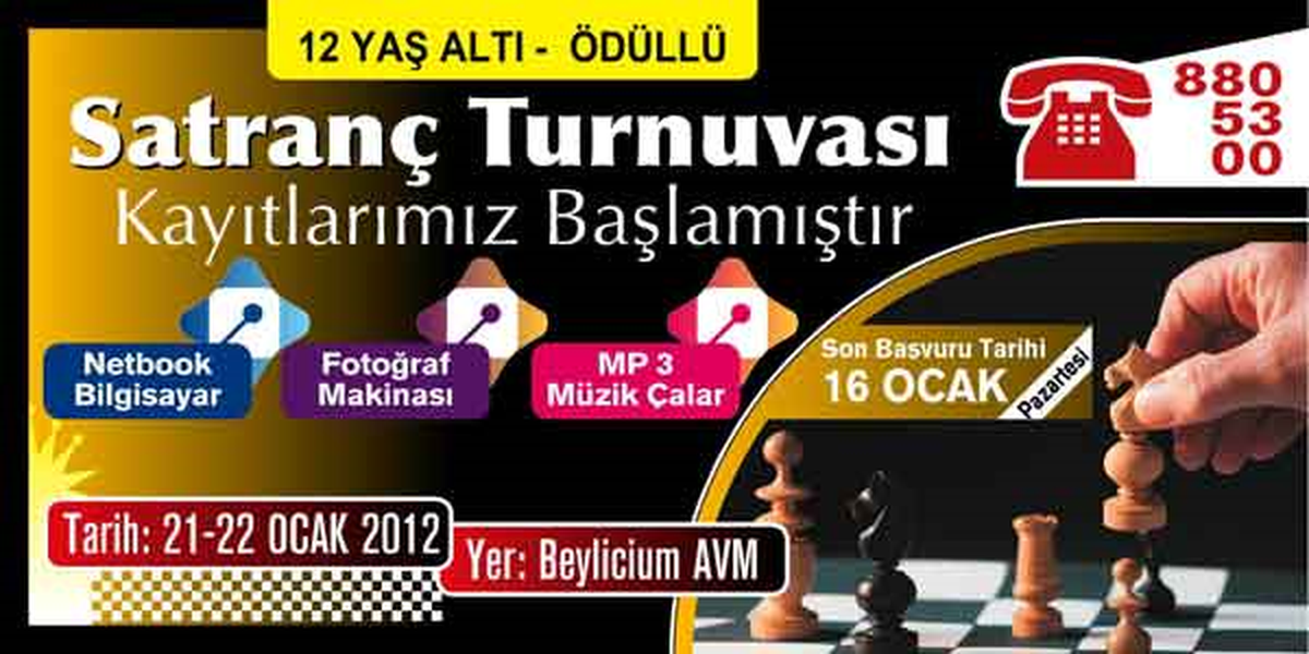 Ödüllü Satranç Turnuvası Gün Sayıyor