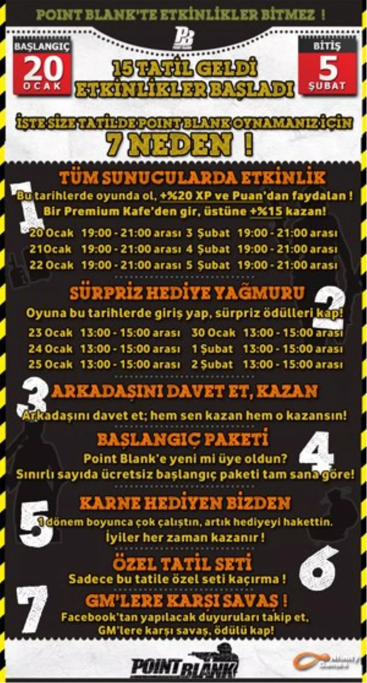 Point Blank Soğuk Kış Günleri Etkinlikleri