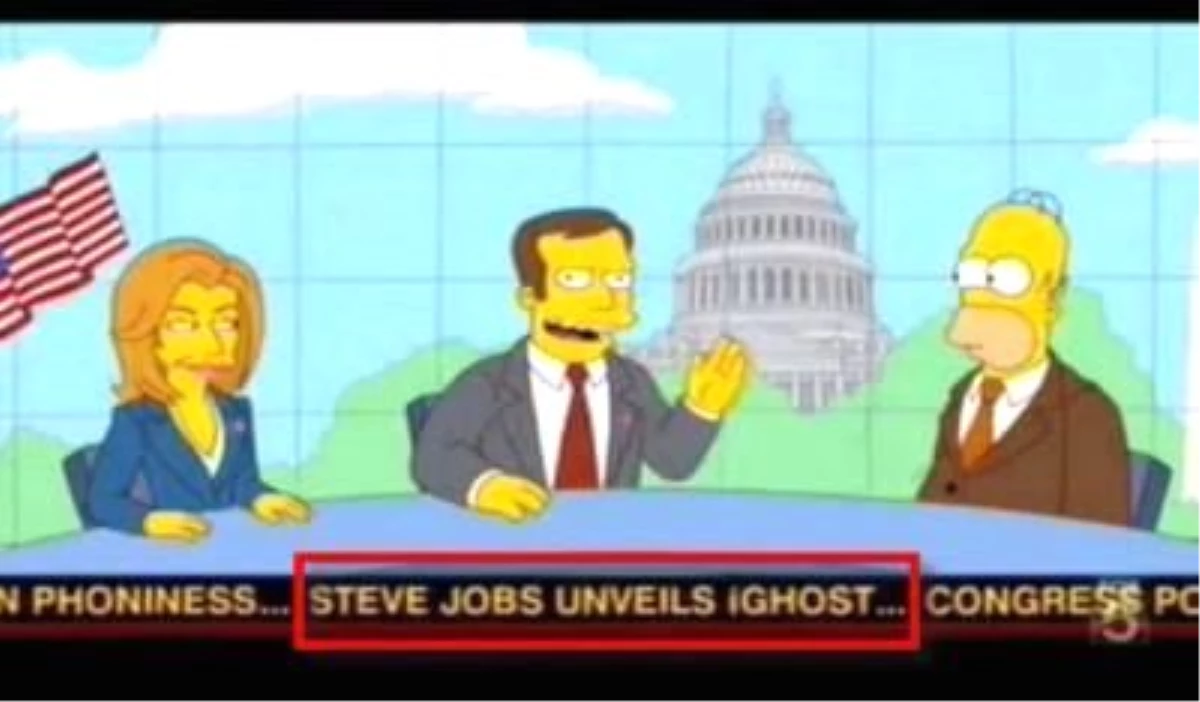 Simpsonlar: "Steve Jobs, İhayalet\'i Tanıttı"!